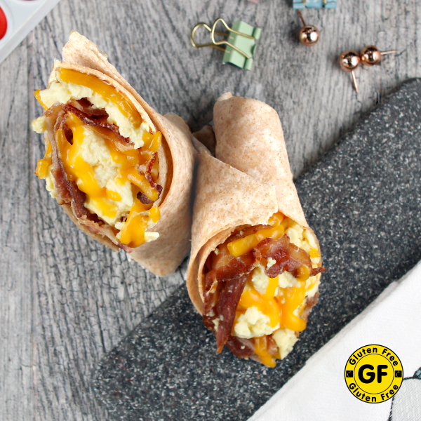 Gluten-Free Bacon, Egg & Cheese Burrito